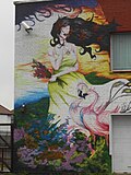 Thumbnail for File:Mural on building on Argenta Way - geograph.org.uk - 3736461.jpg