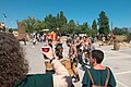 Musik- und Kulturfestival Terra de Trobadors, Musikgruppe Els Berros de la Cort, Castello d'Empuries, Katalonien (Spanien)