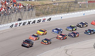 The pace car leading the field NASCARNEXTELCupFieldTexasMotorSpeedway.jpg