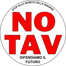 NO TAV logo