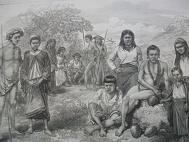 Nicobarese people, c. 1870