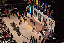 At the 2011 NHL Entry Draft the Canucks used their first pick, number 29 overall, to select Nicklas Jensen. Nicklas Jensen Drafted 2011.jpg