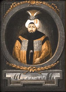 <span class="mw-page-title-main">Osman III</span> 25th Sultan of the Ottoman Empire (1754–1757)