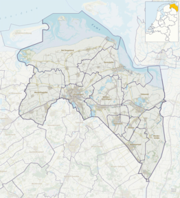 Kaart provincie Groningen