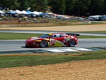 Rui Aguas won pole in GTE-Amateur. PLM 2011 61 AF Ferrari.jpg