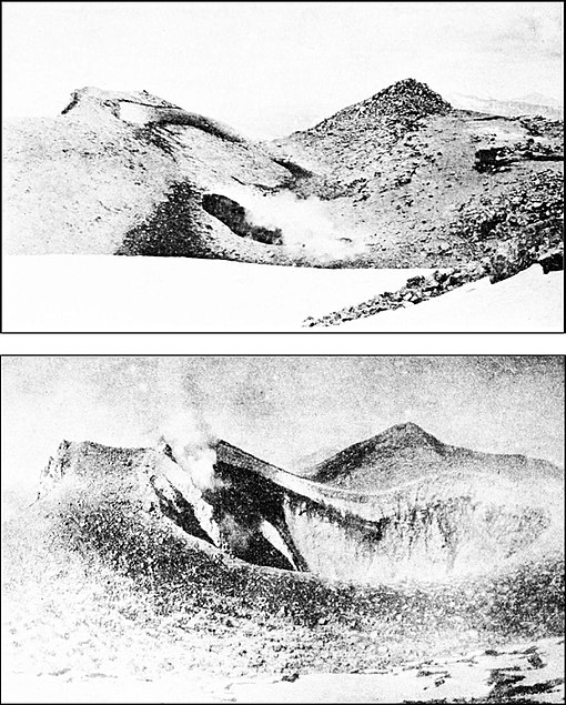 PSM V86 D303 The gradual 1914 enlargement of the lassen peak crater.jpg