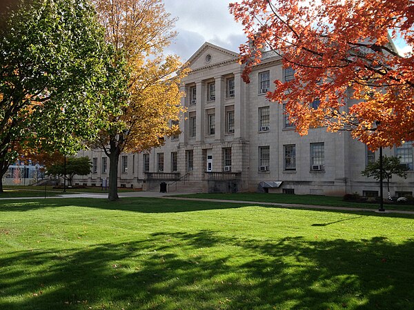 The University at Buffalo in Buffalo; the university also has a campus in Amherst