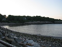 The beach at Perkins Cove looking toward the Marginal Way, 2008