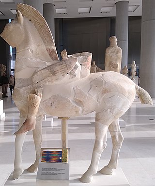 <span class="mw-page-title-main">Persian Rider</span> Ancient sculpture in Acropolis of Athens