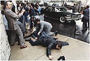The attempted assassination of US President Ronald Reagan on March 30, 1981