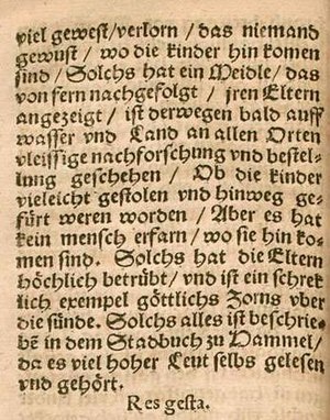 Rattenfänger Von Hameln: Sage (nach den Brüdern Grimm), Historischer Hintergrund, Verbreitung und Popularisierung