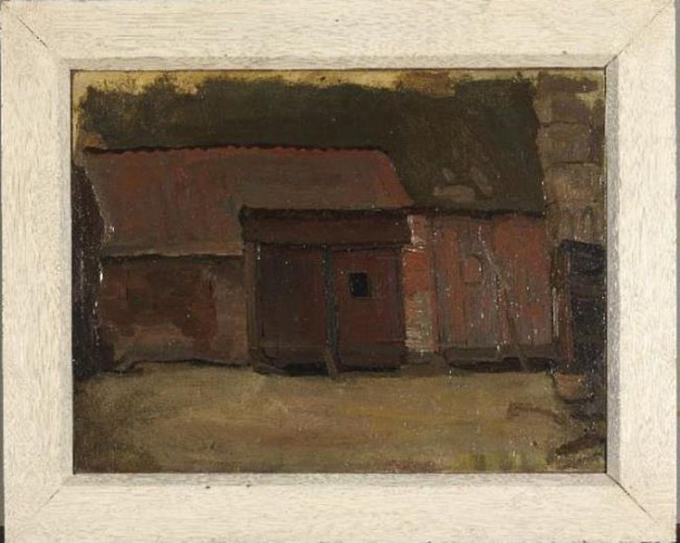 File:Piet Mondriaan - Barn doors of a Brabant farm building - 0333225 - Kunstmuseum Den Haag.jpg