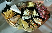 A variety of Israeli cheeses. PikiWiki Israel 71762 delicious hard cheeses.jpg