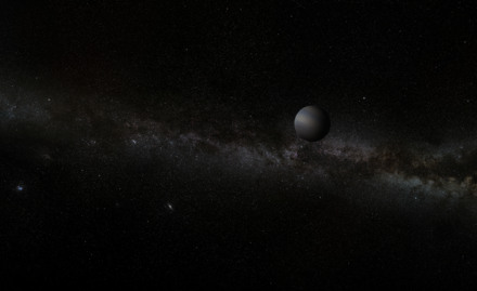 Artist's impression of a rogue planet by A. Stelter