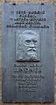 Čeština: Pamětní deska Gustava Adolfa Lindnera na fasádě domu v Husově ulici č.p. 109