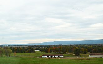 View of landscape near the Walstein Childs House on prison grounds Property of Walstein Childs House, Wallkill Correctional Facility Wallkill-3.jpg