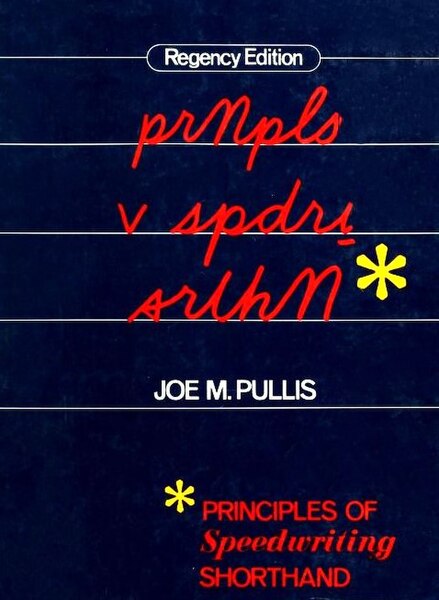 File:Pullis, Joe M. - Principles of Speedwriting - book cover.jpg