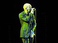 Michael Stipe on stage in Naples