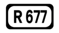 File:R677 Regional Route Shield Ireland.png