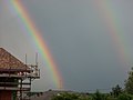 Double rainbow in Gattinara (Northern Italy)
