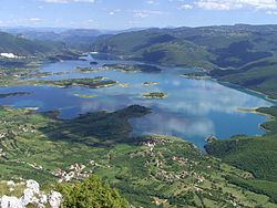 Pohled na Ramské jezero