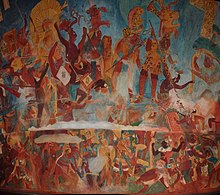 Reproduction of Bonampak murals (center) 2.JPG