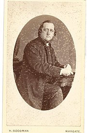 Carte de visite of William Cadman c.1860 Revd William Cadman, preacher and rector of Holy Trinity Church, Marylebone, carte de visite.jpg