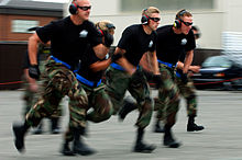 An aerial port team conducting an Engine Running Offload (ERO) during Rodeo 2007 Rodeo ERO.jpg