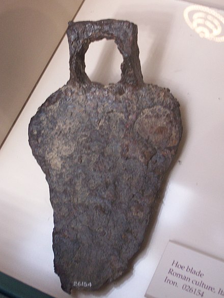 Roman hoe blade, from the Field Museum in Chicago