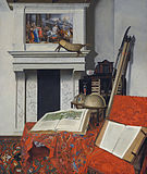 Уголок комнаты с куоризитетами. Ок. 1712. Холст, масло. Музей изобразительных искусств, Будапешт
