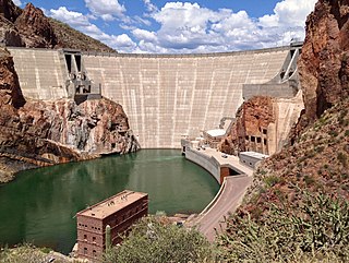 Theodore Roosevelt Dam Dam in Gila and Maricopa Counties, Arizona