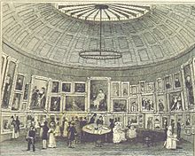 The exhibition room in 1829 Royal Birmingham Society of Artists circa 1829 - interior.jpg