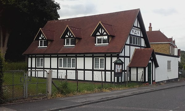 The Rucklers Lane Community Hall was built for the workers of nearby Shendish Manor in 1909 as a memorial to Arthur Longman, the owner of the estate