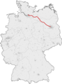 map of the track (today, Germany)