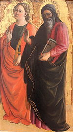 Η Αγία Αικατερίνη και ένας Ευαγγελιστής. Μουσείο Καλών Τεχνών της Λυών
