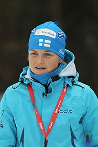 Sanna-Leena Perunka at the World Cup 2011 in Ruhpolding