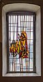 Vulpera, gebrandschilderd raam in de kapel van Vulpera.