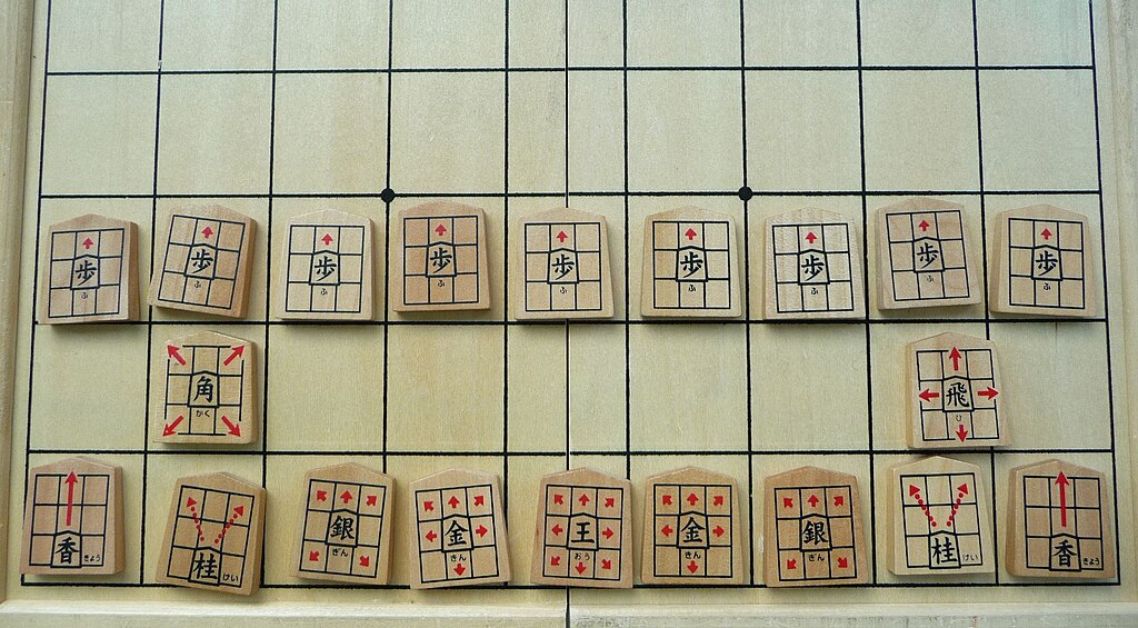 Philos Simple Wooden Shogi Set