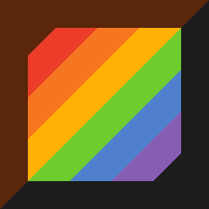 Sobsz - rainbow diagonal icon.svg