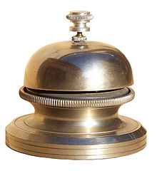 A call bell placed on a countertop. Sonnette 1.jpg