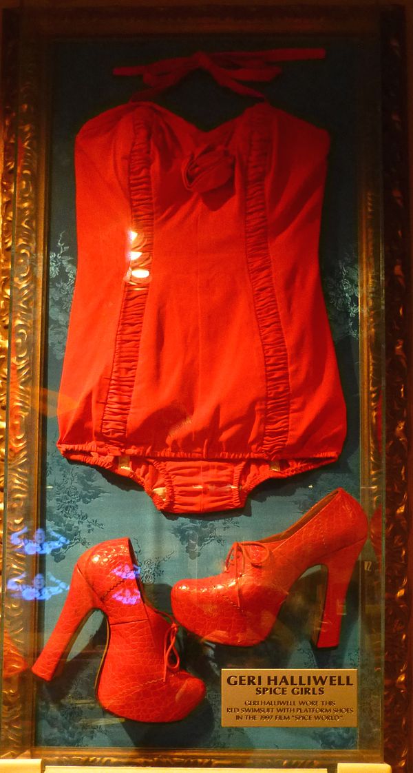 Geri Halliwell's red swimsuit from the film