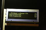 Fehlerhafte Busanzeige für Nachtlinien an der Haltestelle St.-Veit-Str.:919 = N1979 = N79