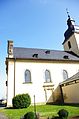 This is a picture of the Bavarian Baudenkmal (cultural heritage monument) with the ID D-6-78-150-38 (Wikidata) Pfarrkirche St. Jakobus, Pfarrgasse 1, Herlheim, Gemeinde Kolizheim, Unterfranken, Deutschland