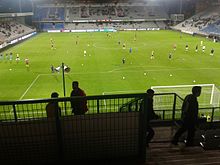 Abbé-Deschamps-stadion vóór Auxerre - Nancy.