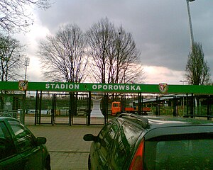 Entrance to the Oporowska Stadium