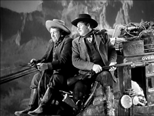 Andy Devine (left) and George Bancroft