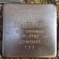 image=File:Stolperstein Bad Langensalza Rathausstraße 6 Irma Schlesinger.jpg