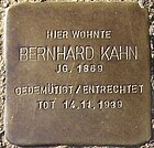 Stolperstein für Bernhard Kahn