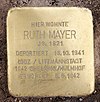 Stolperstein Innsbrucker Str 19 (Schön) Ruth Mayer.jpg