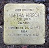 Stolperstein Koenigsallee 35 (Grune) Martha Hirsch.jpg